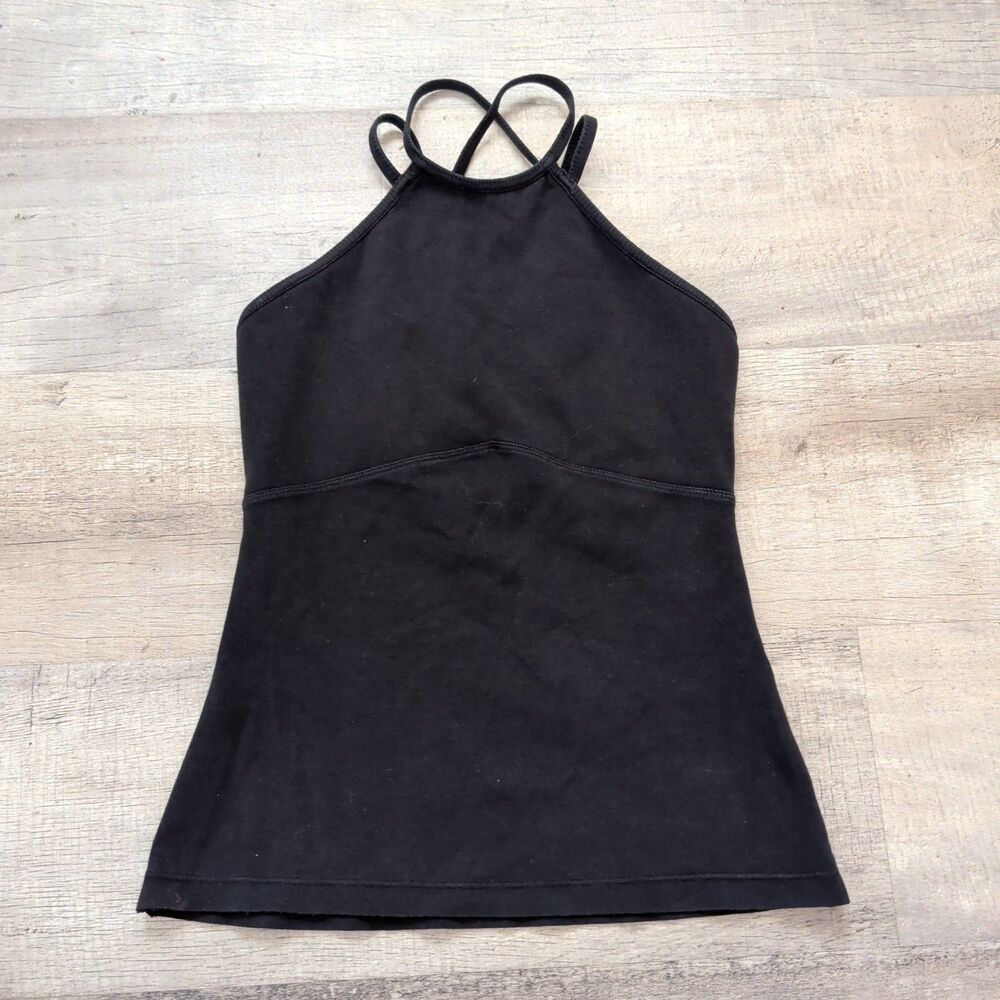 ​Free People Movement FP Black Multi Strap Strappy Back High Neck Tank Top S